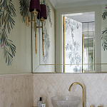 Обои ручная роспись Silk Tree Original colourway on White Metal gilded paper варинант исполнения - 3 | Loft Concept в Кирове