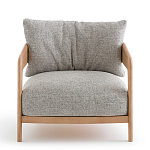 Кресло с каркасом из массива ясеня Deniaud Ash Grey Armchair варинант исполнения - 2 | Loft Concept в Кирове