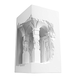 Встраиваемый в стену гипсовый светильник под покраску с колоннами и арками в античном стиле Antiquity Athena варинант исполнения - 6 | Loft Concept в Кирове