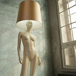 Лампа MANNEQUIN LAMP с абажуром изгибы тела варинант исполнения - 7 | Loft Concept в Кирове