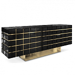 Дизайнерский комод в сочетании черного и золотого цвета Nubian варинант исполнения - 1 | Loft Concept в Кирове