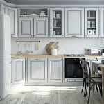 Угловая кухня в стиле Прованс из массива дерева Colombe Provence Kitchen Set варинант исполнения - 1 | Loft Concept в Кирове