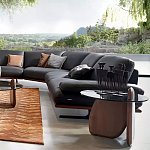 Дизайнерский журнальный стол c круглой столешницей на фигурном основании Usake варинант исполнения - 1 | Loft Concept в Кирове