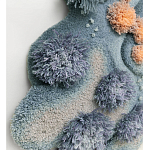 Тканый вручную Большой абстрактный гобелен Frost Forest варинант исполнения - 2 | Loft Concept в Кирове