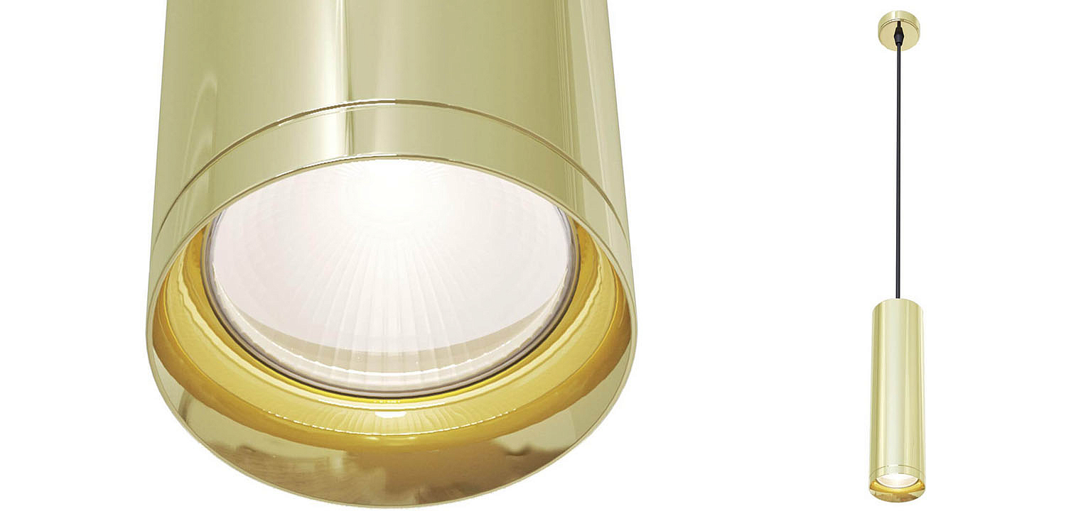 Подвесной светильник Trumpet tube gold 30 Подвесной светильник Trumpet tube gold 30 - Loft-Concept в Кирове