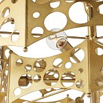 Люстра фигурная золотого цвета Corrugated Panels варинант исполнения - 2 | Loft Concept в Кирове