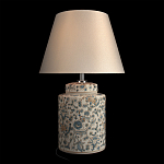 Настольная лампа цилиндрическая с цветочной росписью Lamp Flower Painting варинант исполнения - 3 | Loft Concept в Кирове