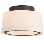 Потолочный светильник с круглым хлопковым абажуром Frosted Diffuser варинант исполнения - 1 | Loft Concept в Кирове