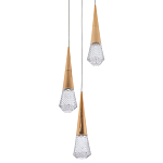 Подвесной светильник капли Acrylic Droplet Trio Gold Hanging Lamp варинант исполнения - 1 | Loft Concept в Кирове