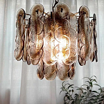 Люстра из круглых стеклянных элементов Vienna варинант исполнения - 2 | Loft Concept в Кирове