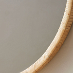 Зеркало круглое в раме из ротанга Wickerwork варинант исполнения - 2 | Loft Concept в Кирове