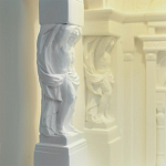 Встраиваемый в стену гипсовый светильник под покраску с колоннами и арками в античном стиле Antiquity Athena варинант исполнения - 13 | Loft Concept в Кирове