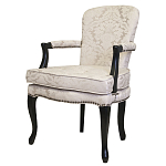 Кресло c растительным орнаментом Aubrey Classical Armchair beige jacquard варинант исполнения - 3 | Loft Concept в Кирове