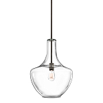 Подвесной светильник прозрачный стеклянный органической формы Kichler варинант исполнения - 1 | Loft Concept в Кирове