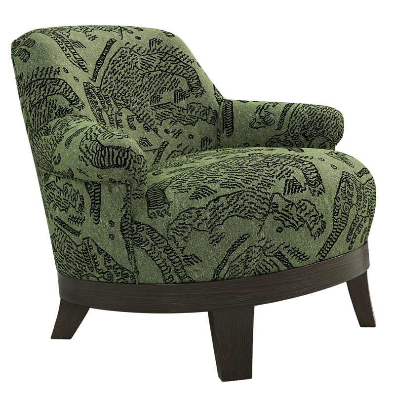 Кресло Turin Green Зеленый Коричневый в Кирове | Loft Concept 