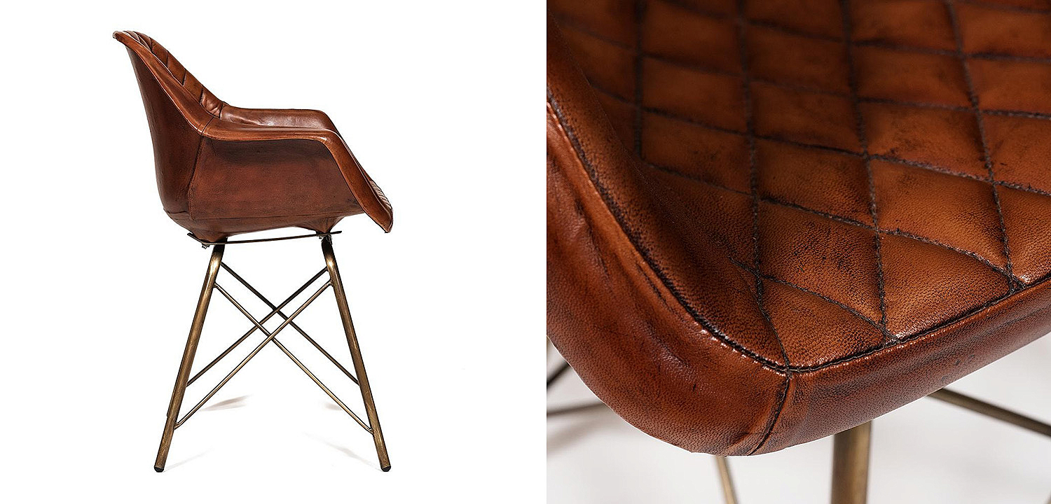 Кресло Leather Industrial armchair Кресло Leather Industrial armchair - Loft-Concept в Кирове