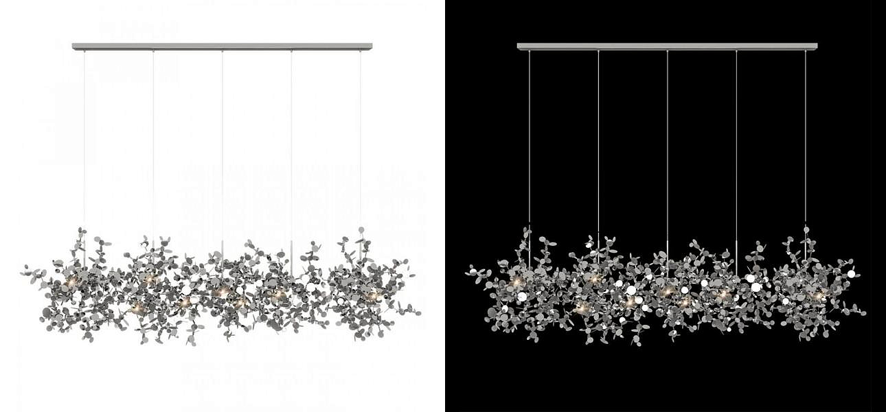 Люстра Terzani Argent Suspension Linear Silver длина 150 см Люстра Terzani Argent Suspension Linear Silver длина 150 см - Loft-Concept в Кирове