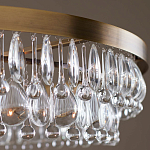 Люстра круглая с подвесками в форме стеклянных капель Glass Rain варинант исполнения - 4 | Loft Concept в Кирове