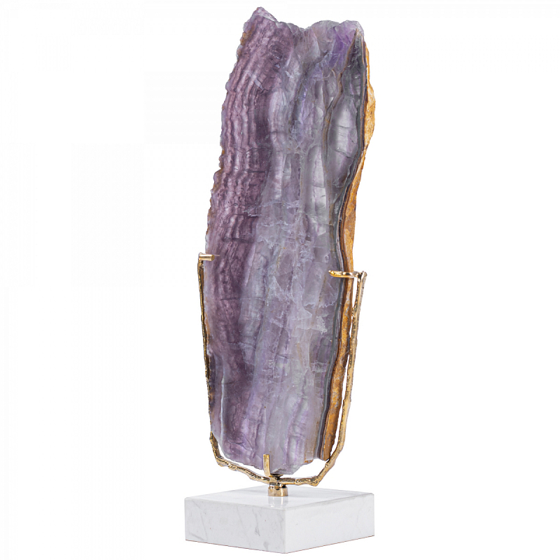Plaque fluorite pourpre Аксессуар камень Флюорит Сиреневый Золотой Plaque fluorite pourpre Аксессуар камень Флюорит Сиреневый Золотой в Кирове | Loft Concept