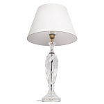 Настольная лампа хрустальная с белым абажуром Diamond Facets варинант исполнения - 2 | Loft Concept в Кирове