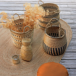 Корзина из плетеного морского тростника Leta Wicker Basket варинант исполнения - 5 | Loft Concept в Кирове