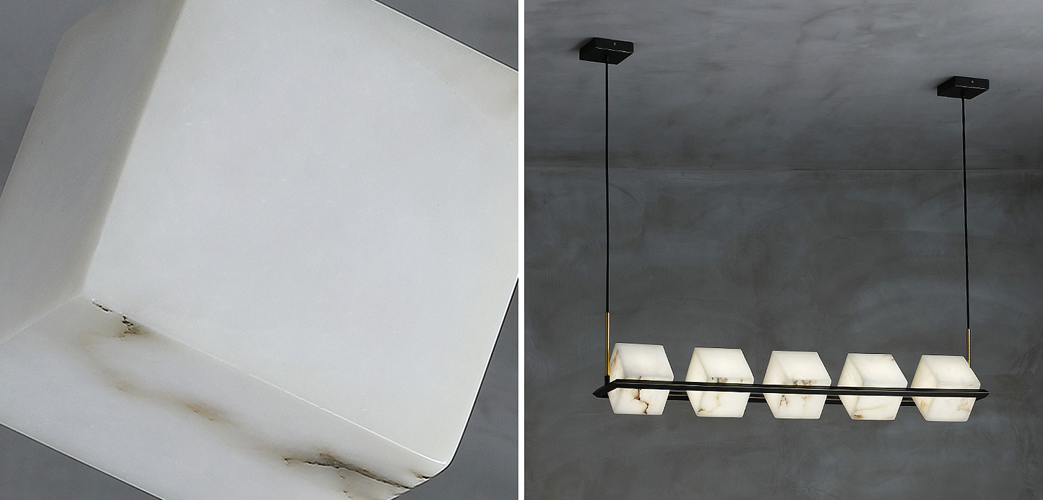 Люстра Marble Cubes Modern Light Chandelier 5 плафонов Люстра Marble Cubes Modern Light Chandelier 5 плафонов - Loft-Concept в Кирове