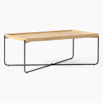 Журнальный стол с прямоугольной деревянной столешницей Urban Style Space варинант исполнения - 1 | Loft Concept в Кирове