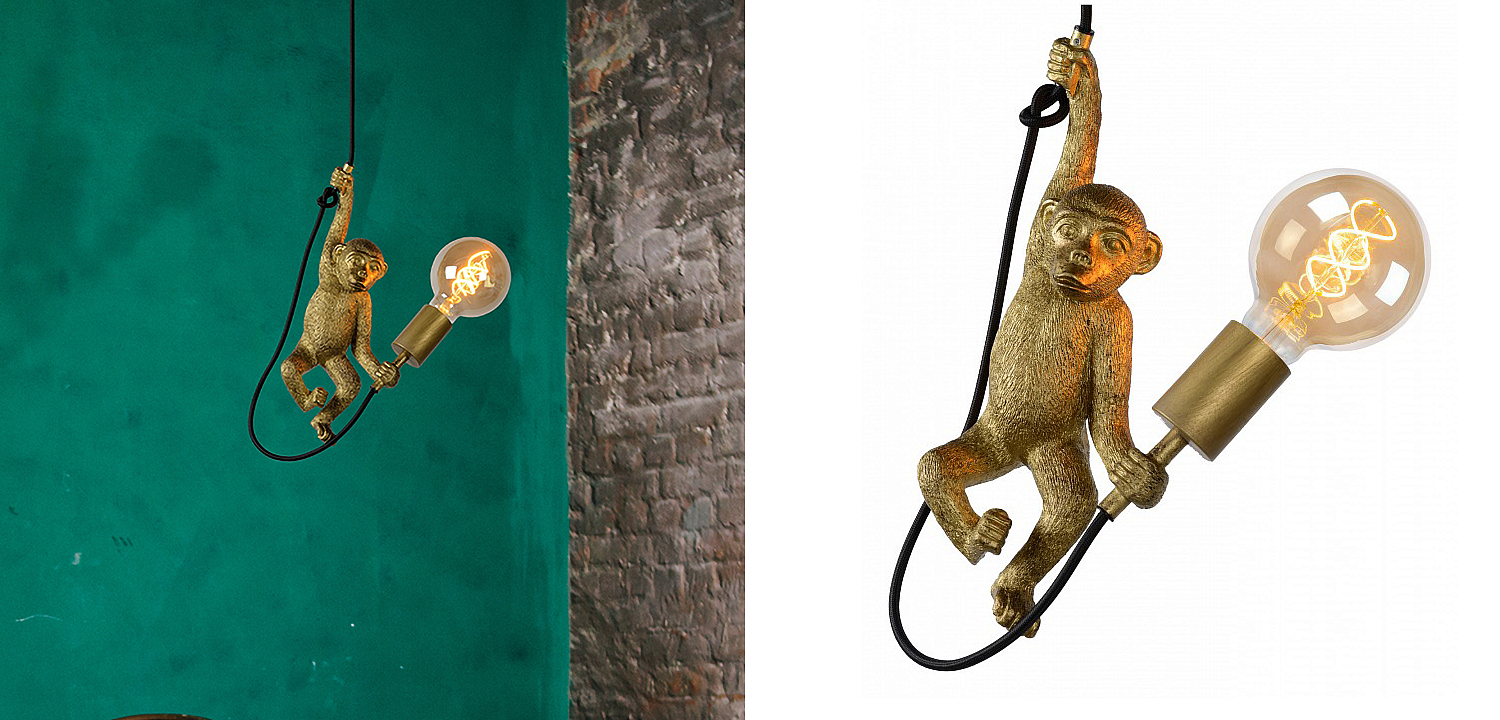 Подвесной светильник Monkey holding a light bulb Подвесной светильник Monkey holding a light bulb - Loft-Concept в Кирове