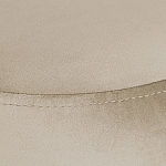 Банкетка круглая бежевый велюр на 4-х металлических ножках черного цвета SANJAY варинант исполнения - 4 | Loft Concept в Кирове