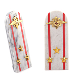 Сувенир Погон МВД из натурального камня мрамор Souvenir Epaulets варинант исполнения - 7 | Loft Concept в Кирове