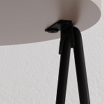 Стол приставной с 2-мя круглыми бежево-серыми столешницами ESSEL LIGHT MOCHA варинант исполнения - 1 | Loft Concept в Кирове