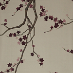 Обои ручная роспись Cherry Tree Special Colourway on Icefield dyed silk варинант исполнения - 1 | Loft Concept в Кирове