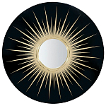 Настенное круглое зеркало Romilly Round Mirror Black варинант исполнения - 1 | Loft Concept в Кирове