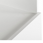 Стеллаж книжный белый с 3-мя открытыми полками и дверкой Strict Lines варинант исполнения - 3 | Loft Concept в Кирове