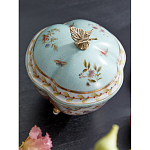 Шкатулка голубого цвета с цветочными орнаментами Blue Garden варинант исполнения - 4 | Loft Concept в Кирове