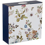 Ваза фарфоровая белая на ножке с рисунком цветов Garden Whisper Porcelain Set  варинант исполнения - 2 | Loft Concept в Кирове