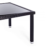 Обеденный комплект из искуственного ротанга Vintara черный варинант исполнения - 10 | Loft Concept в Кирове