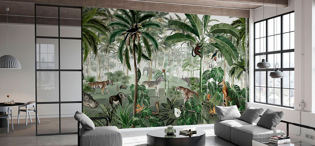 Обои ручная роспись Jungle Lookbook Обои ручная роспись Jungle Lookbook - Loft-Concept в Кирове