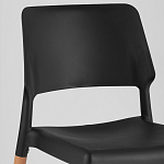 Пластиковый стул на ножках из массива бука Ferret Black 4 шт варинант исполнения - 7 | Loft Concept в Кирове