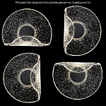 Бра из текстурированного прозрачного стекла с изогнутым краем Textured Glass  варинант исполнения - 6 | Loft Concept в Кирове