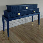 Премиальная Консоль с тремя ящиками Elsa Dreams Blue варинант исполнения - 1 | Loft Concept в Кирове