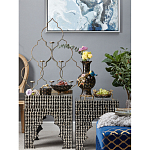 Блюдо черного цвета из фрафора на бронзовых ножках в виде стрекоз Eden Garden варинант исполнения - 6 | Loft Concept в Кирове