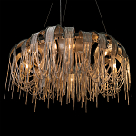 Люстра круглая подвесная с металлическими дугами и длинными цепочками 80 см Atlantis Chain варинант исполнения - 8 | Loft Concept в Кирове