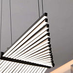 Люстра в виде распахнутых крыльев из тонких металлических планок Flight of Freedom варинант исполнения - 10 | Loft Concept в Кирове