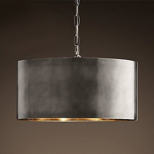 Подвесной светильник RH Antiqued Metal Drum Pendant lamp