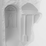 Встраиваемый в стену гипсовый светильник под покраску в античном стиле Antiquity Athena варинант исполнения - 8 | Loft Concept в Кирове