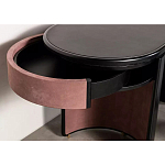 Дизайнерский письменный стол овальной формы с 2-мя выдвижными ящиками по бокам Parsec варинант исполнения - 4 | Loft Concept в Кирове