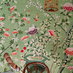 Обои ручная роспись Belvoir Pistachio варинант исполнения - 4 | Loft Concept в Кирове