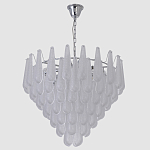Люстра с подвесками из рифленного стекла в форме капель Textured Glass Chandelier варинант исполнения - 12 | Loft Concept в Кирове