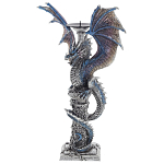 Подсвечник в виде Дракона Grey Blue Dragon Candlestick варинант исполнения - 3 | Loft Concept в Кирове